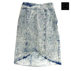 VINTAGE Modelle Large Pencil Demin Skirt